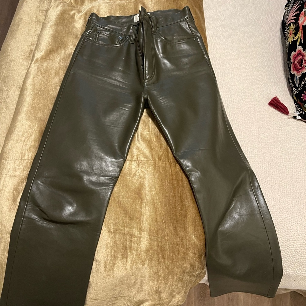 90’s Agolde Pinch Waist Leather Pants